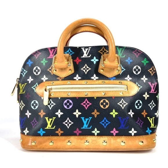 LOUIS VUITTON Black Monogram Alma Tote Bag - Picture 1 of 16